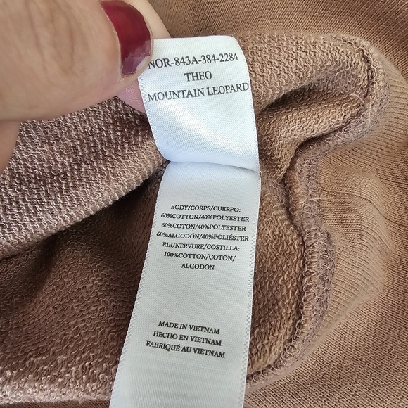 Rails Small Theo Mountain Leopard Long Sleeve Sweater - Picture 5 of 5